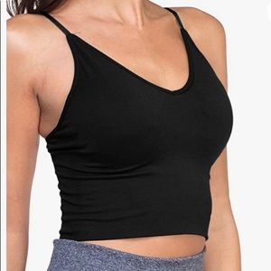 I am selling a very comfortable black, athletic tank top with built in padding.